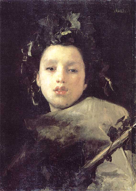 Antonio Mancini (1852-1930) Italian impressionist. Date? Owner? Oil on canvas. Size? Jpg: fondazionebanderaperlarte.it - BaccoFanciullo